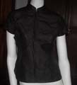Gambiered Silk Womens short sleeve cheongsam shirt