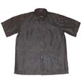 Gambiered Silk women short sleeved shirt